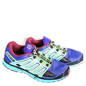 Salomon city/ trail colorful running shoe 8.5